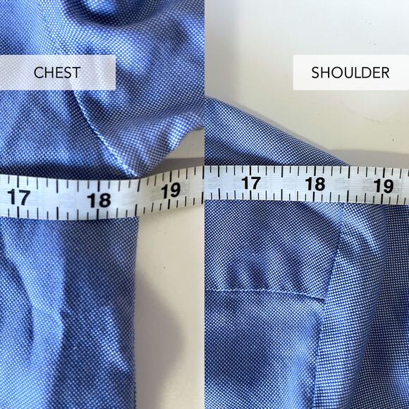 RED VALENTINO Ruffle Trim Cotton Button Down Shirt in Blue Size S/4 - Picture 12 of 14